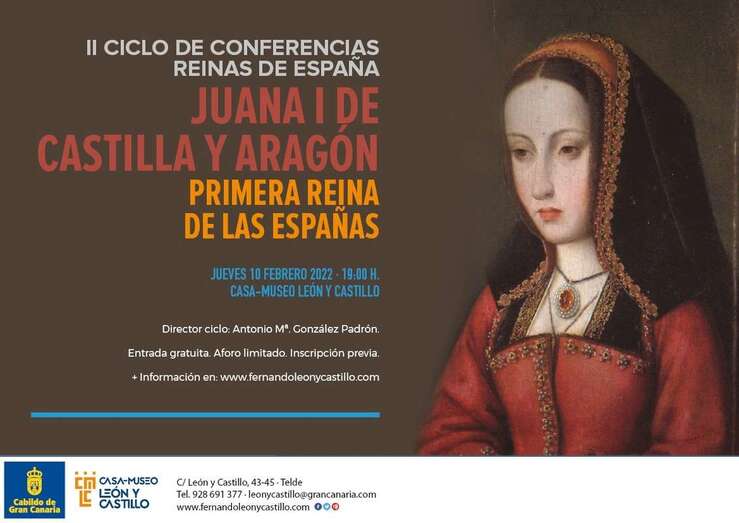 El historiador González Padrón iniciará el ciclo hablando de Juana I de Castilla y Aragón / TA